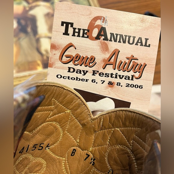 Bluebird Cowboy Boots Montana New Old Stock Gene Autry Centennial Women 7.5 - Picture 4 of 13